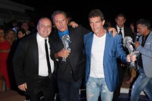 Armand Assante Instagram - A most happy surprise reunion orchestrated by Pascal Vicedomini for Mambo King's Antonio Banderas and Armand Assante in Italy last night at the Ischia Global Film and Music Fest seeing Awards for both. Assante will tonight as well receive a Lifetime Achievement Award.