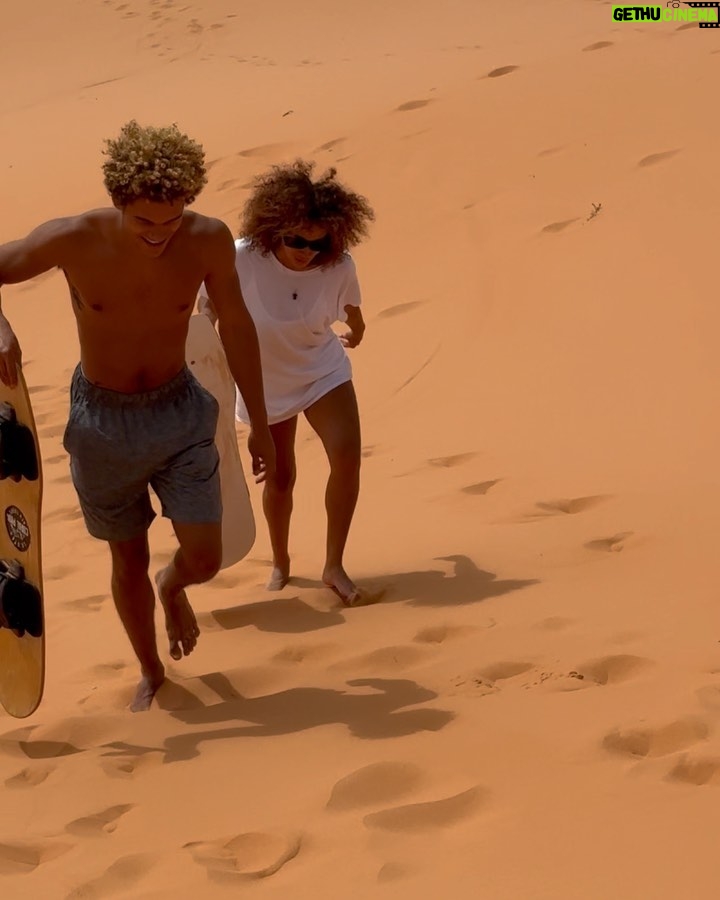 Armani Jackson Instagram - went sand duning today ! swipe to the end to see me eat a little shit 🏜️ Coral Pink Sand Dunes St Park-W Ent