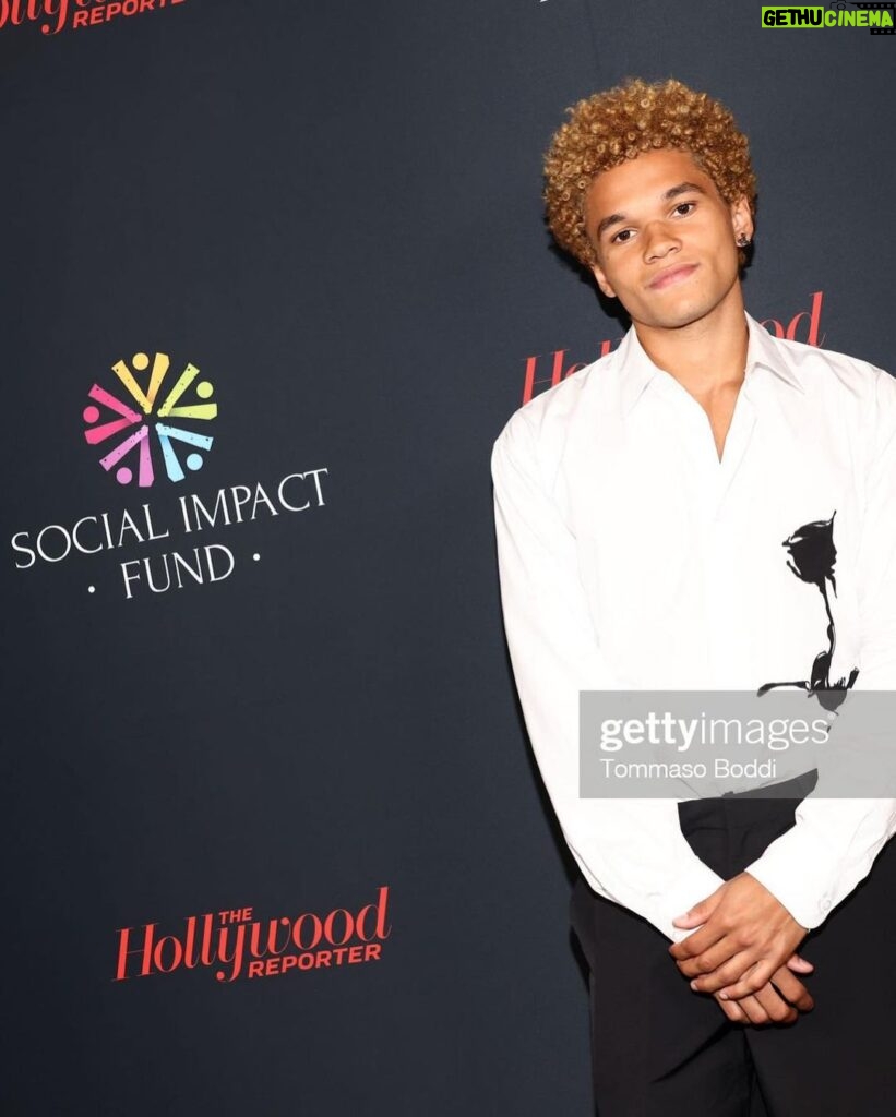 Armani Jackson Instagram - thank you @socialimpactfund & @hollywoodreporter for hosting such an amazing event last night ! I am so thrilled to be apart of this