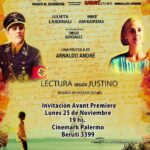 Arnaldo André Instagram – Regreso a mi casa, luego de ir a la avant premiere de la película de mi querido Arnaldo André…”Lectura según Justino”. Emocioante, con magníficas actuaciones de Mike Amigorena, Julieta Cardinale y actrices y actores paraguayos de primer nivel. Una película hecha desde el corazón, con belleza, simple y profunda. No dejen de verla. En un mundo de mediocridades groseras, Arnaldo nos muestra su pequeño San Bernardino,  en Paraguay, con una exquisita y tierna mirada hacia su tierra, su familia y ese entorno que lo hizo este hombre que es, sencillo y a la vez profundo, con un humor pleno de nostalgia. Gracias Arnaldo por no olvidar tus raíces y por la mirada de tu madre, en la ficción, que me ayudó también a recuperar la mirada de la mía! By Myrian Strat. GRACIAS🌹