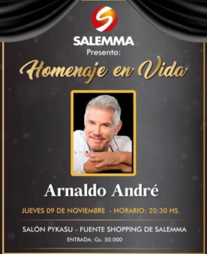 Arnaldo André Instagram - Espero compartir con Uds. una hermosa noche . Gracias , Paraguay!