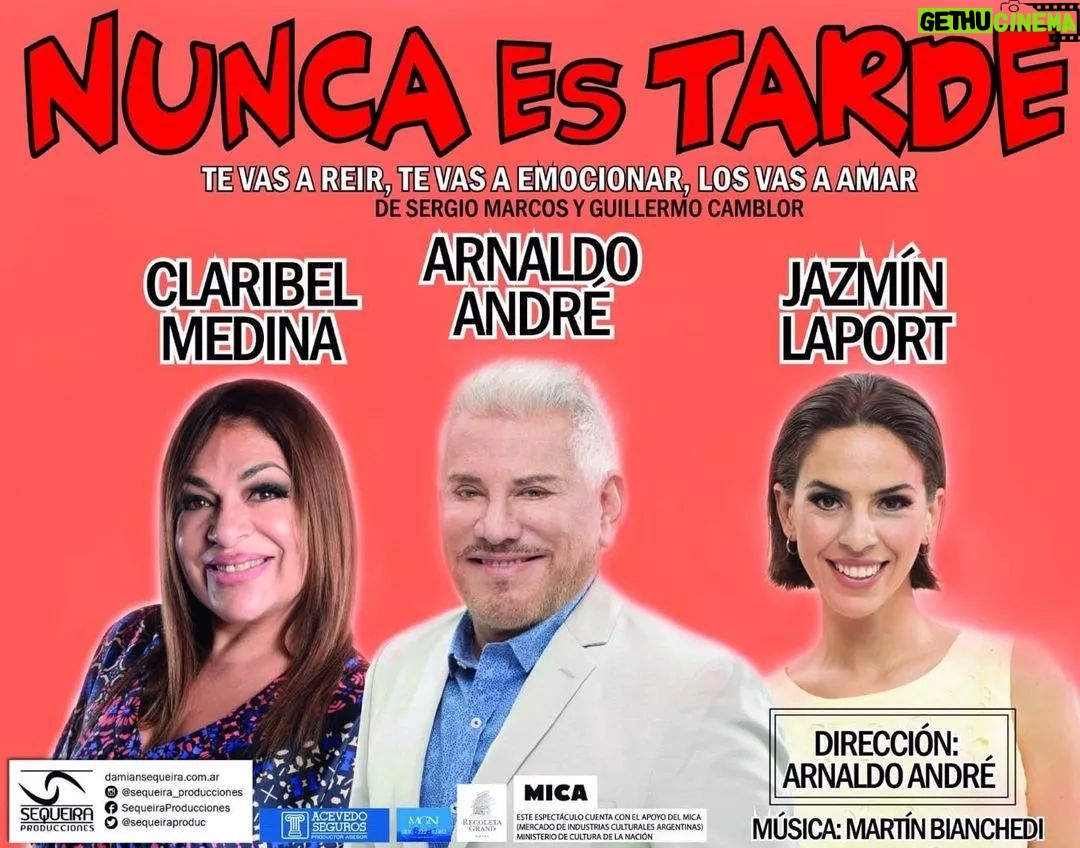 Arnaldo André Instagram - Llega a #pinamar la comedia más divertida! #nuncaestarde Sábado 5 de febrero La Torre. Pinamar. Los esperamos!!