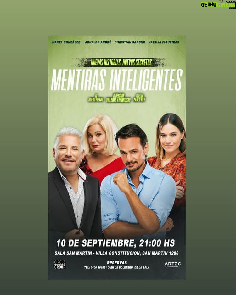 Arnaldo André Instagram - Atención #villaconstitucion Les esperamos este viernes 10 de septiembre, 21 hs en la Sala San Martín. 🙌🔥
