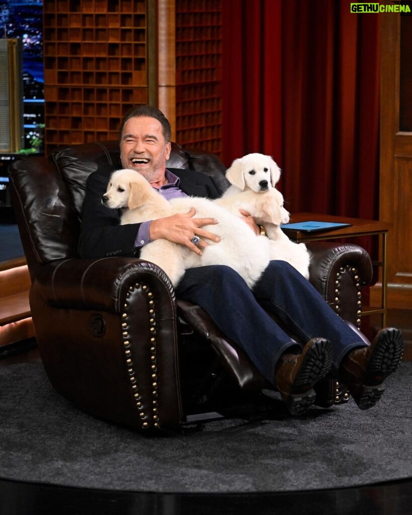 Arnold Schwarzenegger Instagram - @schwarzenegger talks Agent @statefarm tonight! #FallonTonight 📷 @toddowyoung The Tonight Show Starring Jimmy Fallon