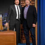 Arnold Schwarzenegger Instagram - @schwarzenegger talks Agent @statefarm tonight! #FallonTonight 📷 @toddowyoung The Tonight Show Starring Jimmy Fallon