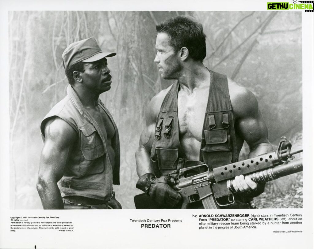 Arnold Schwarzenegger Instagram - Carl Weathers will always be a legend. An extraordinary athlete, a fantastic actor, and a great person. We couldn’t have made Predator without him. And we certainly wouldn’t have had such a wonderful time making it. Every minute with him - on set and off - was pure joy. He was the type of friend who pushes you to be your best just to keep up with him. I’ll miss him, and my thoughts are with his family.