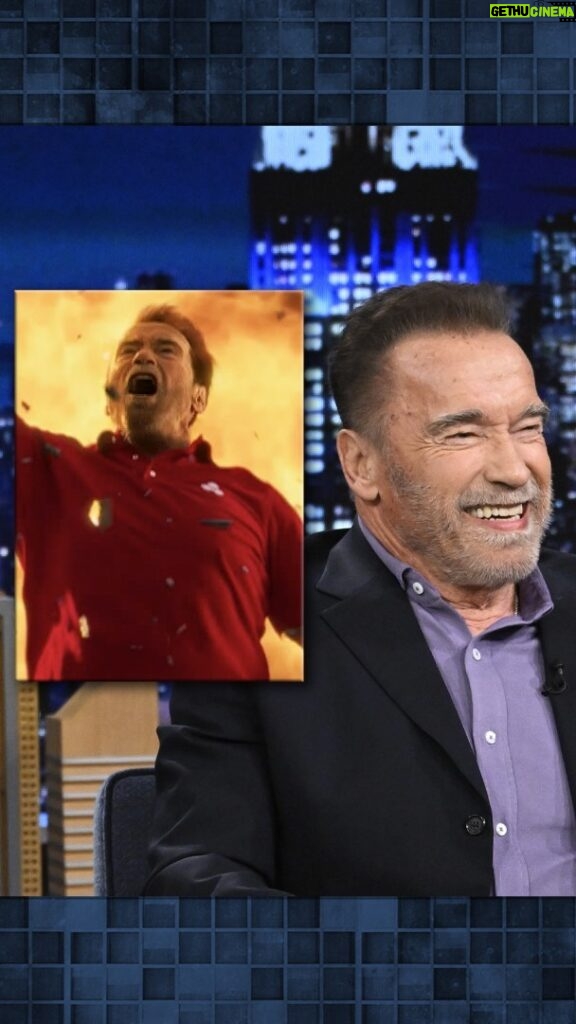 Arnold Schwarzenegger Instagram - @schwarzenegger reveals he’s starring in a @statefarm action flick with co-star @jakefromstatefarm! In partnership with State Farm #FallonTonight The Tonight Show Starring Jimmy Fallon