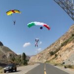Arsha Aghdasi Instagram - God placed the best things in life on the other side of fear —— خداوند بهترین چیزها رو در زندگی بعد از ترس قرار داده —— Base jumper: @arshastunt —- #iranbasejump #tweener #gainer #arshaaghdasi #ارشااقدسی #بدلکار #چتربازی #بیسجامپینگ #persianstunt #iranianstunt #خوی #khoy #پل_قطور