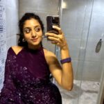 Arsha Baiju Instagram - 💜✨️ @zaarah_artistry @styledby_mk_ @makeoveravenue @sequinz_attire