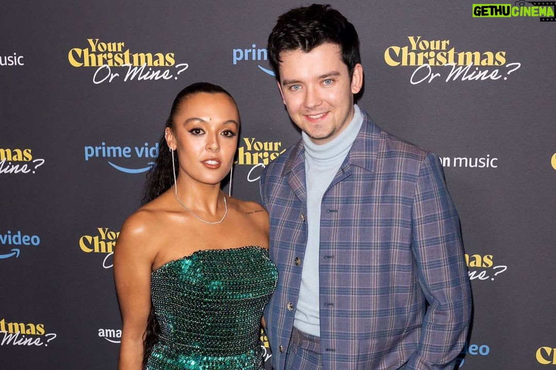 Asa Butterfield Instagram - Your Christmas or Mine? It’s out on @primevideouk today! Gather your friends and fam and cozy up for a fabulously funny, feel good treat of a film. The most wonderful cast and crew I could hope to work with, thank you all ❤️ Merry Christmas 🎄