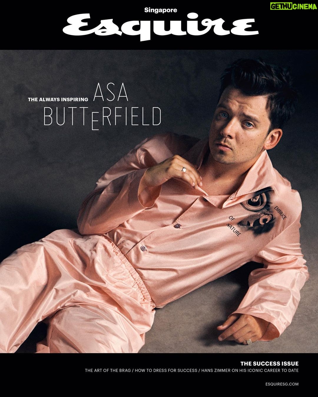 Asa Butterfield Instagram - This time on @esquiresg Editor @rahat.kapur Creative director @vanessa.caitlin Fashion editor @gordon.nyh Photography @charliegraystudio Styling @adelecany Grooming @markfrancomepainter Wearing @prada