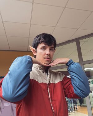 Asa Butterfield Instagram - You thought you’d seen the last of this moustache hahahaaa