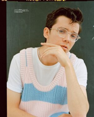 Asa Butterfield Instagram - Shoot for @esquiresg 
back when I had HAIR.