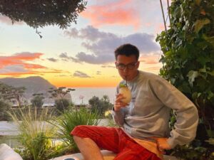 Asa Butterfield Instagram - Dress code - sunset