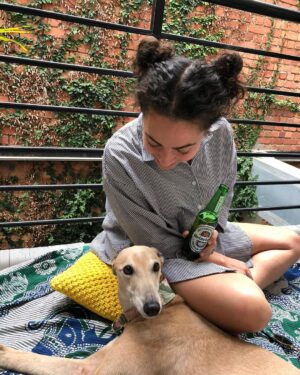 Ash London Instagram - Happy 12th birthday to my firstborn Queen. Thanks for taking care of Dad before I came along, for making me into a dog person, and mainly thankyou for not losing your mind when Buddy came along. 

We love you forever sweet Honey girl! The baddest bitch around! Long live Hunzo!!!!

@honeydahound