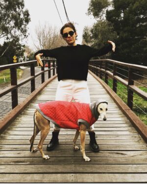 Ash London Instagram - Happy 12th birthday to my firstborn Queen. Thanks for taking care of Dad before I came along, for making me into a dog person, and mainly thankyou for not losing your mind when Buddy came along. 

We love you forever sweet Honey girl! The baddest bitch around! Long live Hunzo!!!!

@honeydahound