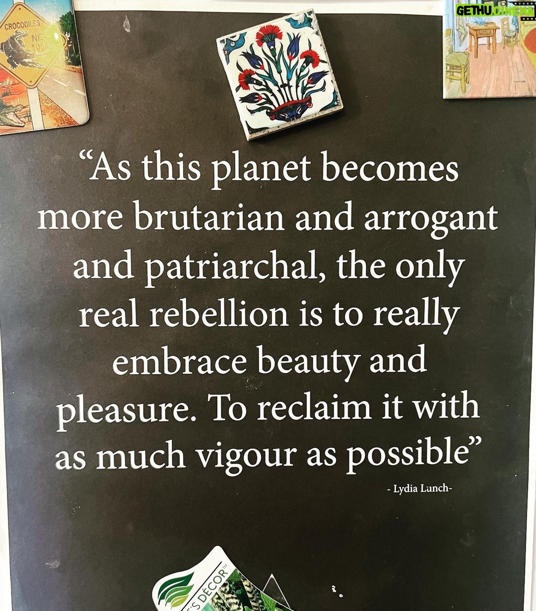 Ash London Instagram - Sunday truth on my cousin Natalie’s fridge x