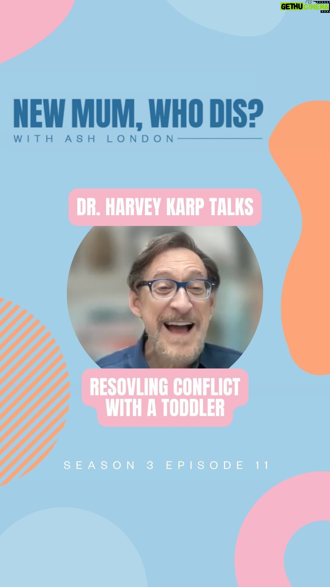 Ash London Instagram - STILL pinching myself after this chat with paediatrician and @happiest_baby founder Dr. Harvey Karp. This episode is full of so many wonderful insights…including tips on how to deal with the inevitable toddler tantrums. It’s a quick 20 minute listen, and is live now!