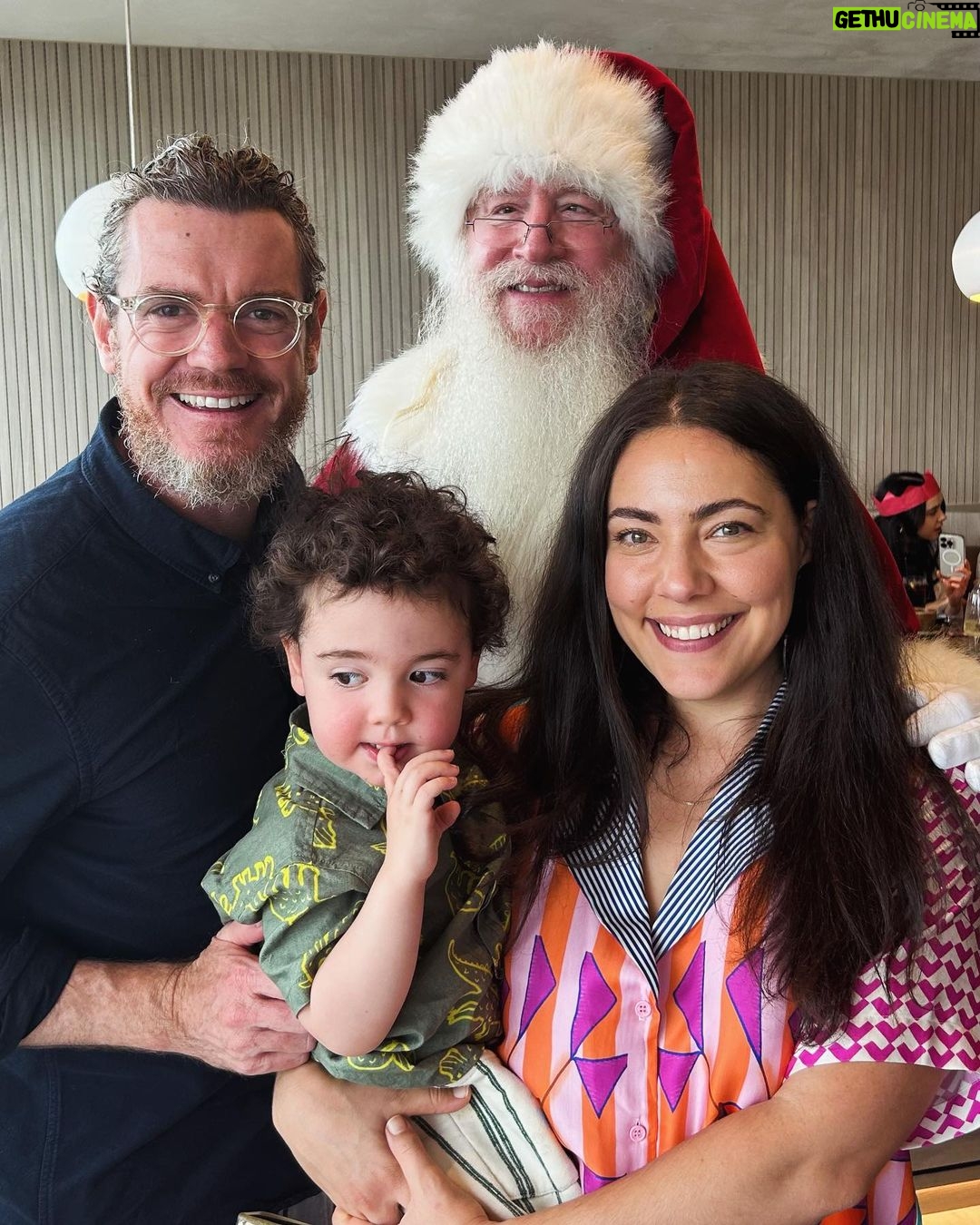 Ash London Instagram - Thank you @tunki.adl for the most stunning Christmas lunch shared with Nanny, Poppy, Sitty and a visit from SANTA! The food was OUTSTANDING (especially if you’re gluten free) and my pisco sour cocktail was a thing of dreams. And of course Buddy loved his special bento! If you live in Adelaide get around them! Heart + tummy full ❤️❤️❤️❤️