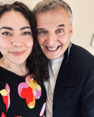Ash London Instagram - When I was pregnant in lockdown, Adrian and I binged ‘Somebody Feed Phil’ and pretended we were travelling the world and eating glorious food like old times.

Last night I got the chance to host a conversation with our hero @phil.rosenthal, who reminded me that above all - people matter - and our lives are infinitely better when we share them! 

He also made us all laugh and it felt really bloody good.