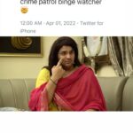 Ashish Chanchlani Instagram – Wo Maa hi kya jo crime patrol ki fan na ho🙏😌