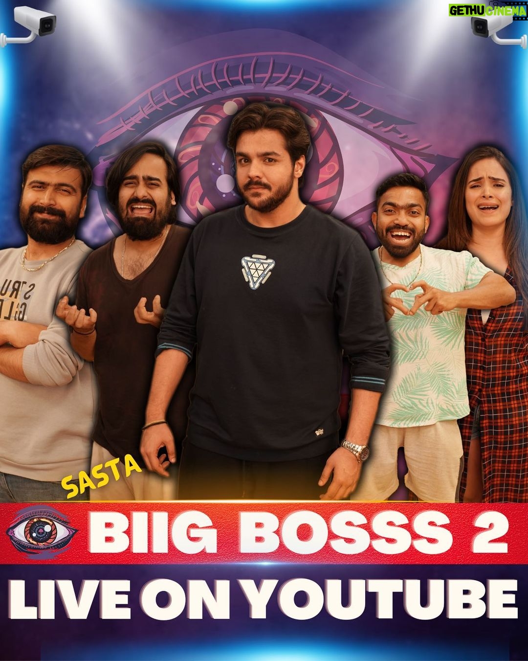 Ashish Chanchlani Instagram - After 10 loooonggg monthssss it is here FINALLLLYYY #SastaBiigBosss2 Link in Bio