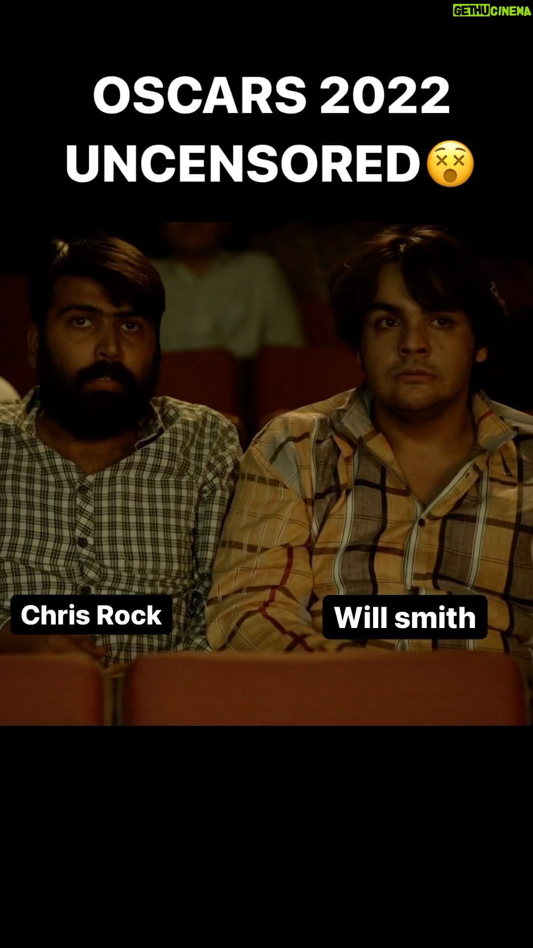 Ashish Chanchlani Instagram - 🤣🤣🤣🤣🤣 Will smith to chris rock CHUPPPPPP #Oscars2022 #WillSmith #ChrisRock