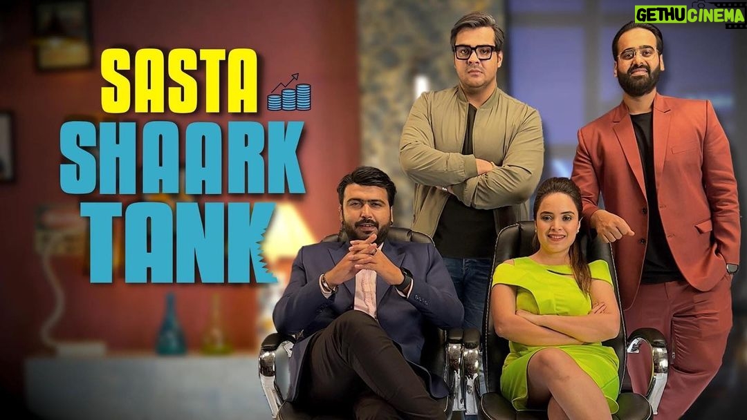 Ashish Chanchlani Instagram - Finally our long awaited video SASTA SHAARK TANK IS OUT NOW Link in description JALDI JAAKE DEKHO❤️ #SastaShaarkTank #SharkTankIndia @akashdodeja @kunal_chhabhria @simran_dhanwani