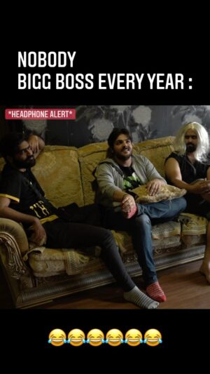Ashish Chanchlani Instagram - Har saal ka hai bigg boss ka😂😂

In other news Sasta bigg boss has now crossed 50M views on YOUTUBE🥳🥳
@akashdodeja @mrrohitsadhwani