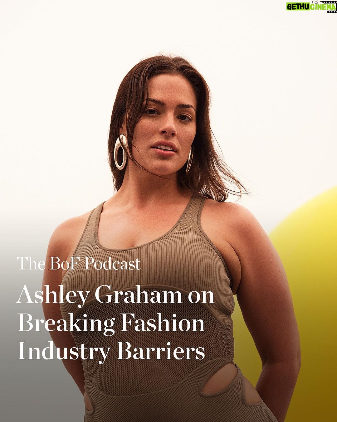 Ashley Graham Instagram - After she was scouted in a modelling competition in Lincoln, Nebraska at the age of 12, Ashley Graham (@ashleygraham) went on to break barriers in the fashion industry by becoming the first plus-size model to appear on the covers of both Sports Illustrated’s swimsuit issue and American Vogue. “It started shifting the minds of agents, casting directors, art directors, editors to say, ‘Oh, this is where we’re going. The zeitgeist is turning, and it’s not just about what has been deemed beautiful for so long. Maybe we should think about what else is out there,’” she says. BoF founder and editor-in-chief Imran Amed (@imranamed) sits down with Graham to learn how she became the most recognisable face of a global cultural movement and understand the personal philosophies that have guided her along the way. 🎙️ Listen to the full episode, or download wherever you get your podcasts. #linkinbio #BoFPodcast
