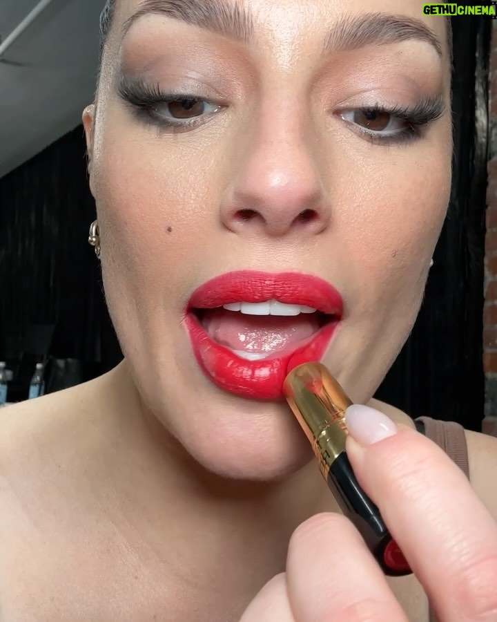 Ashley Graham Instagram - that time of year for a red lip 💋 @revlon