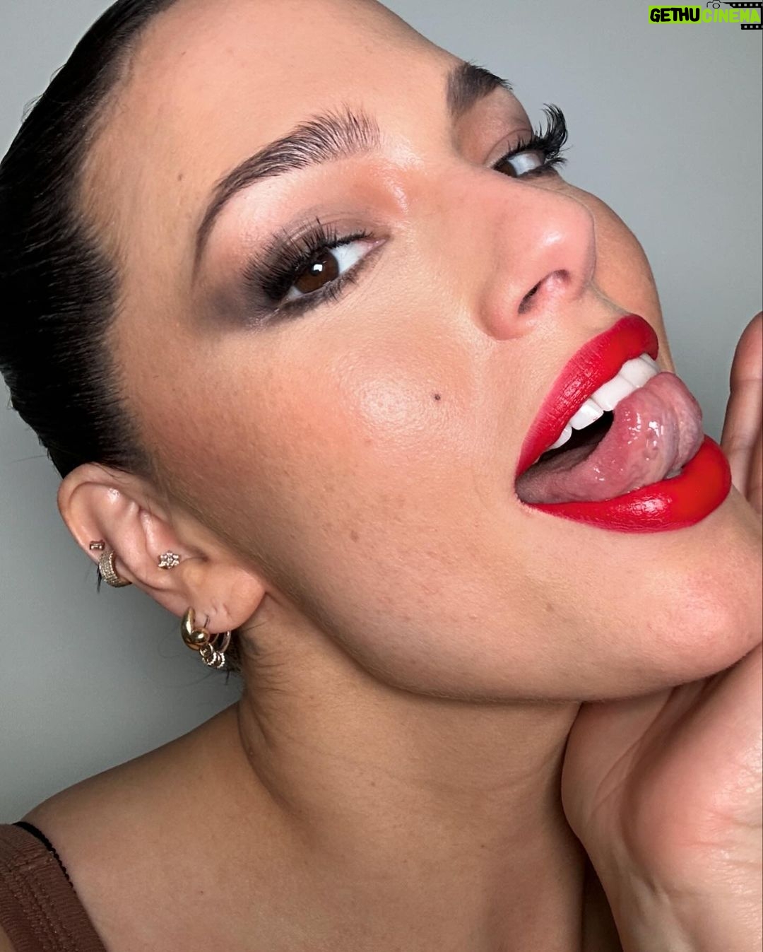 Ashley Graham Instagram - that time of year for a red lip 💋 @revlon