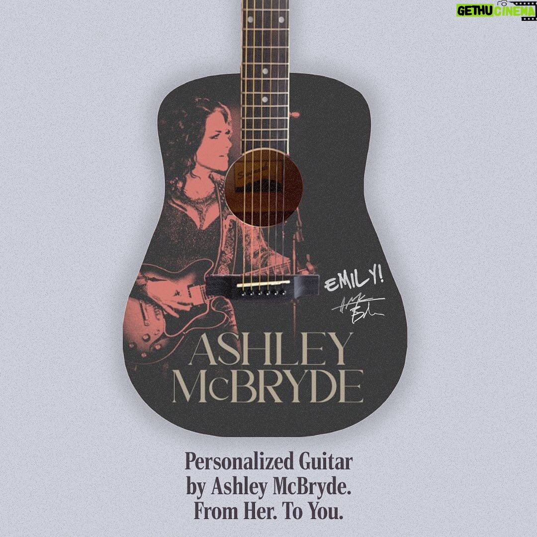 Ashley McBryde Instagram - I’m personalizing autographed guitars this holiday season! Orders close 11/19 or once they’re sold out! Link in bio/stories.