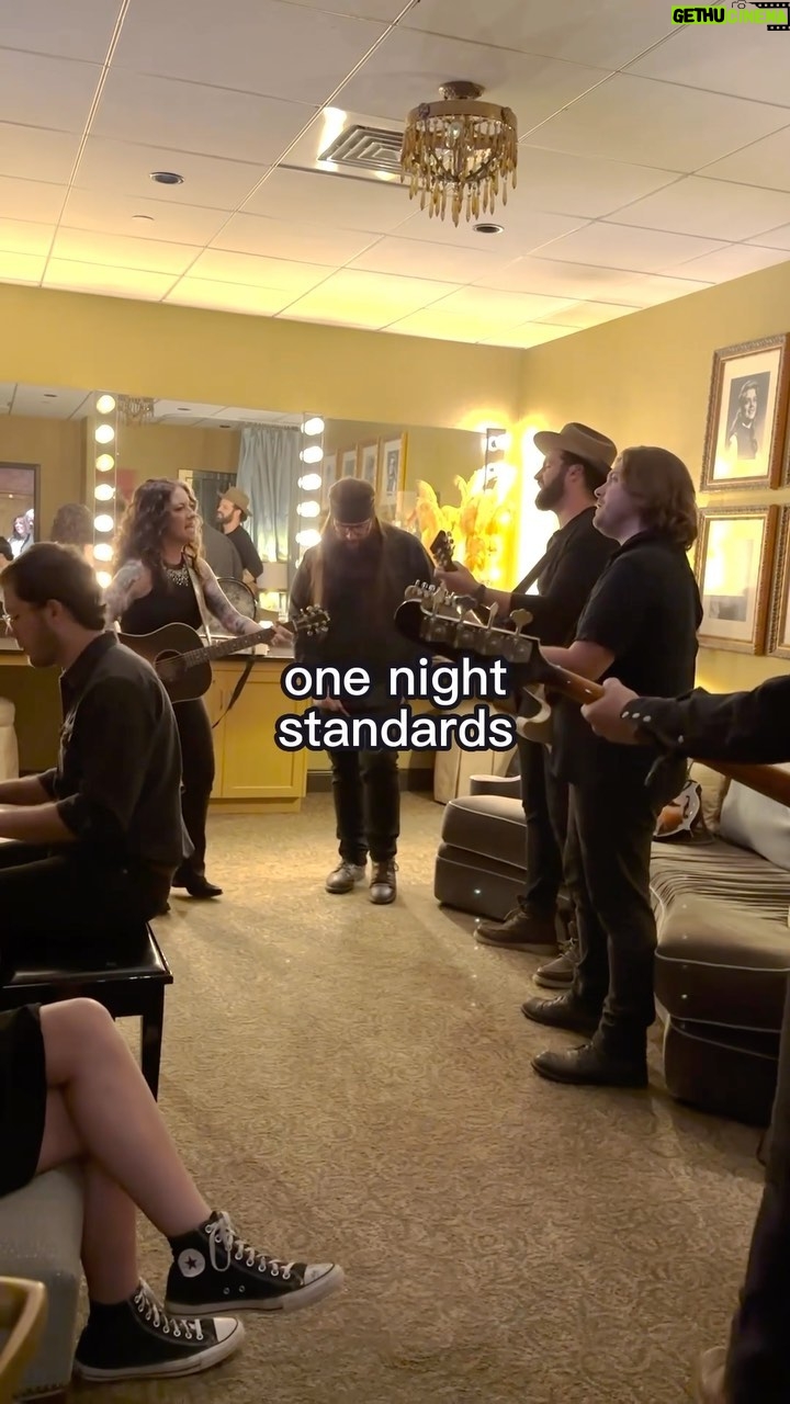 Ashley McBryde - 9.5K Likes - Nothin’ like a pre-show backstage jam at the @opry. Excited to step back into the circle for a few more shows this year. You can catch us on Sept. 23, Oct. 14, and Dec. 5! #OneNightStandards #GrandOleOpry #Acoustic