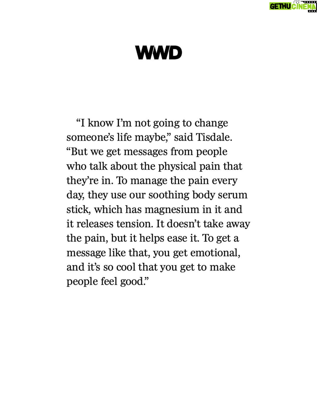 Ashley Tisdale Instagram - I got to speak at the @WWD Beauty & Wellness Forum with the incredible @corimurray last week. It was such a proud moment to be able to share my mental health journey that inspired @beingfrenshe, and even more special to share some of your stories and experiences with the brand. Being Frenshe is all about community and connection and we truly wouldn’t be able to do it without you guys. Thank you @kanikatalwar for such an amazing write up! And thank you to our Being Frenshe community. Head to my link in bio to read the full story 🤍