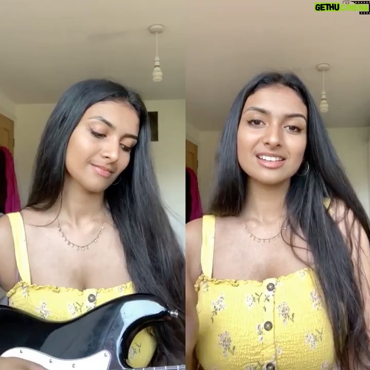 Ashnaa Sasikaran Instagram - Athiradee - by @arrahman @sayanoraphilip , from the movie Sivaji! Comment below if you clocked which other tamil song I used as the guitar bass line near the end of this cover 😬😅 Let me know what you think!❤️