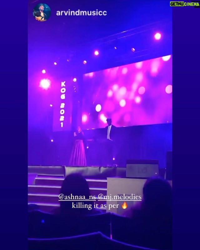 Ashnaa Sasikaran Instagram - ✨KOG 2021✨- super blessed to perform alongside @mj.melodies for Kings of Gaana🙏🏽 all the acts were crazyyy, was amazing to watch live 🤝 loved being on stage after so long, thank you for all the love!!🥰