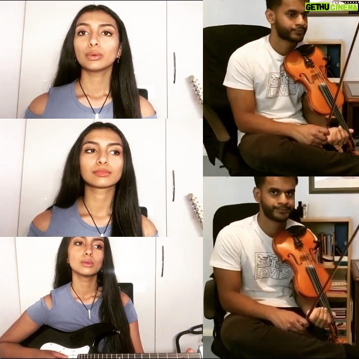 Ashnaa Sasikaran Instagram - Surrender - Krishna Keshava - beautiful song by @willowsmith & @jahnavi_harrison ✨ Super happy to have the one and only @ramanan98 on violin, and mixing/ mastering done by the incredible @narhen.e 🔥💯 If you haven’t already, please check out their pages... they are genuinely INSANE🙏🏽❤️ First time trying out something like this... let me know what you think😅 :)