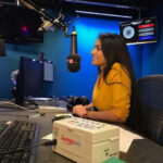 Ashnaa Sasikaran Instagram - Thank you @ashantiomkar for having me on the @bbcasiannetwork ❤️❤️ please tune in if you can from 2-4pm this Sunday on the BBC Asian Network to listen to my interview 😬😊xx (link in bio) #milapfest #samyo #sabrang #bbcasiannetwork #carnaticmusic #ashantiomkar BBC Studios, Elstree, England