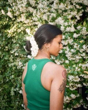 Ashnaa Sasikaran Instagram - @durairunway green tank top live now!! 

📸: @kapskaptured