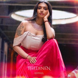 Ashnaa Sasikaran Instagram - THEDINEN IS OUT ON ALL PLATFORMS!!!💜💜💜

Please have listen, add it to your playlists, share it with family and friends if you liked it, and please let me know your thoughts!!🫶🏽 

Production/mixing - @selojan_s 
Lyrics - @rasmiiram 
Hair/makeup/saree pleating - @rakshana_mua 
Photography - @giant_reach_media
