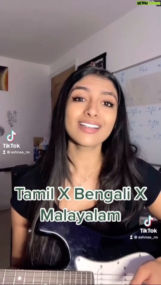 Ashnaa Sasikaran Instagram - Tried this mashup! Feel free to correct my pronunciation :) let me know what you think!🥺❤️ #tamil #tamilsong #bengali #tamilcover #fyp #foryou #singing #vocal #mashup #guitar #electricguitar #malayalam #music #vocalist #tamilmashup #tamilsimger #3languages #foryoupage #tamilsongcover #requests #ashnaa #trending #trendingnow