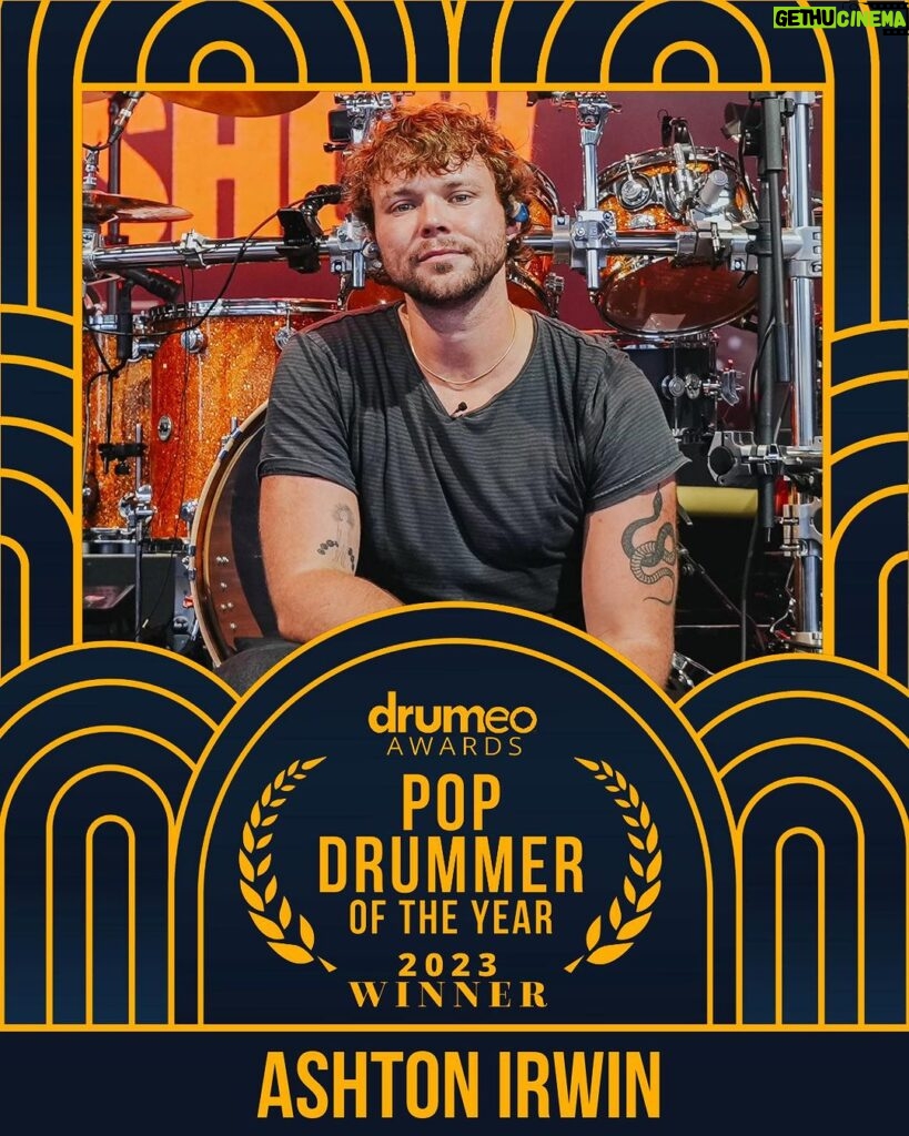 Ashton Irwin Instagram - Thank you for your votes everyone & thank you to @drumeoofficial. I ❤ drums, I ❤ U