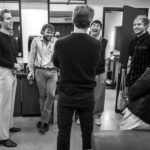 Ashton Irwin Instagram – @5SOS x @latenightseth havin a laugh backstage before the performance Radio City Music Hall