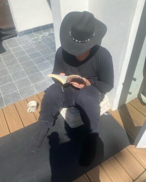 Ashton Irwin Instagram - 28, brushing up on my essential Buddhism , starting to wear the cowboy hat seriously, returning to the social security of a leather jacket & pressure washing at a pretty serious level now. And the last one with the thumbs up at LAX, is a guy who’s just hoping he didn’t get Covid in the airport, ciao!