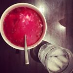Ashton Kutcher Instagram - Dinner: Baba’s Borscht and Dedushka’s vodka #beingMarriedToAUkrainian