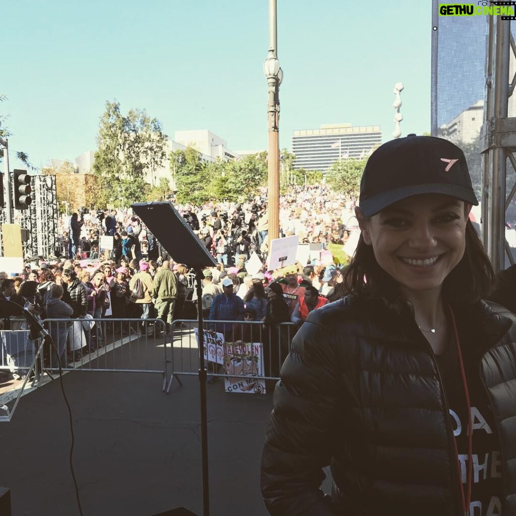 Ashton Kutcher Instagram - Womens march LA!!!