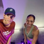 Ashton Kutcher Instagram - What an honor—training with with the most decorated Olympic track and field athlete of all time. @allysonfelix is a special human! Find out more about our conversation and what we are working on at Thorn via the link in my bio.