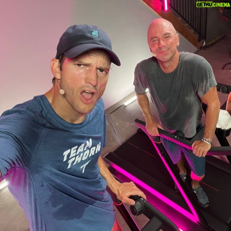 Ashton Kutcher Instagram - One of the greatest of all time, Mr. Kenny Chesney! It was an honor to run beside one of my idols and learn what motivates him—check out the link in my bio for more info and to catch a sneak peak of the episode!