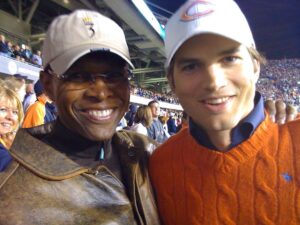 Ashton Kutcher Instagram - I asked Gale Sayers for the best advise he ever received. From his HS football coach: “when it’s you vs 1 person you should win 100% of the time, when it’s you vs 2 people you win 75% of the time. Set your expectations higher than others imagine, then exceed them.” RIP #BearDown